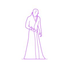 Pop Culture Star Wars Supreme Leader Snoke Outline Svg File, Free Vectors File